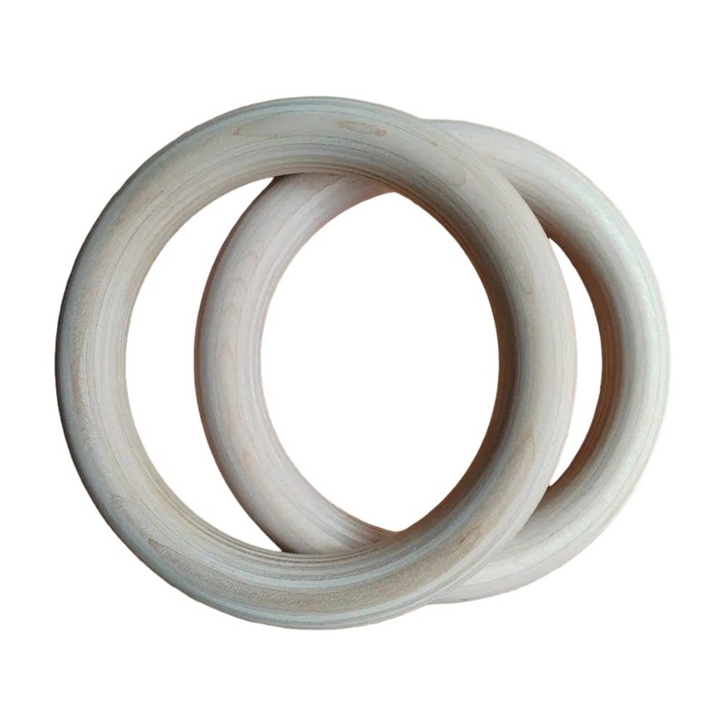Gymnastic Rings Wooden - HOES-Wooden Gymnastic Rings-1 Pair, Suitable For
