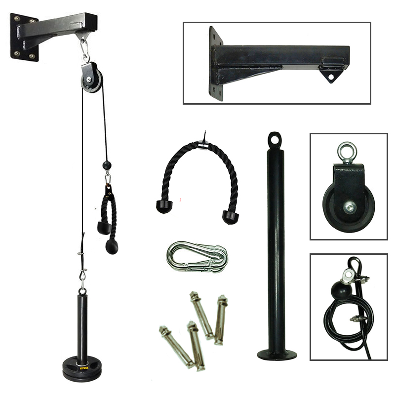 Gym Wall Mounted Fitness DIY P - Pulley Home Gym recension och pris