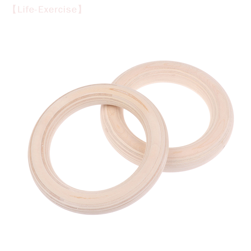 2Pcs/Pairs Wooden Ring Portabl - Gymnastic Rings Wooden recension och pris