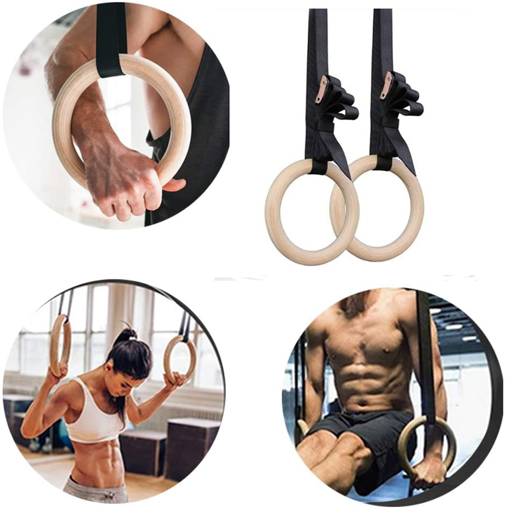 28/32MM Fitness Wooden Gymnast - Gymnastic Rings Wooden recension och pris