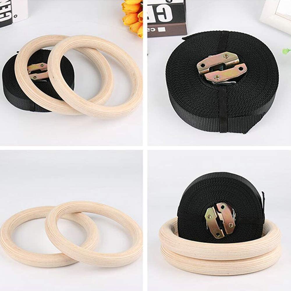 28/32MM Fitness Wooden Gymnast - Gymnastic Rings Wooden recension och pris
