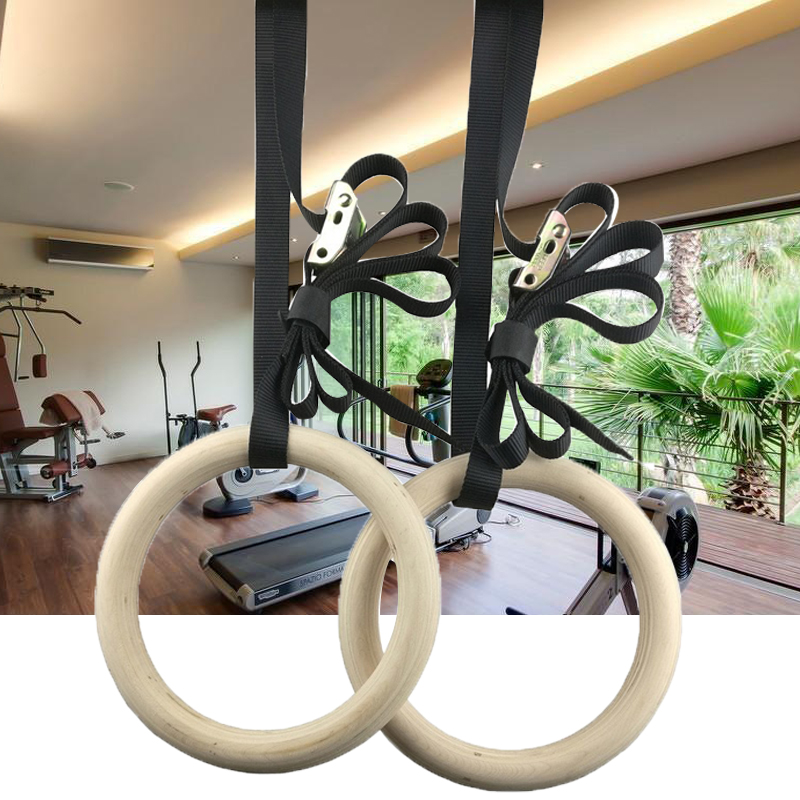 Fitness Gymnastic Rings with A - Gymnastic Rings Wooden recension och pris
