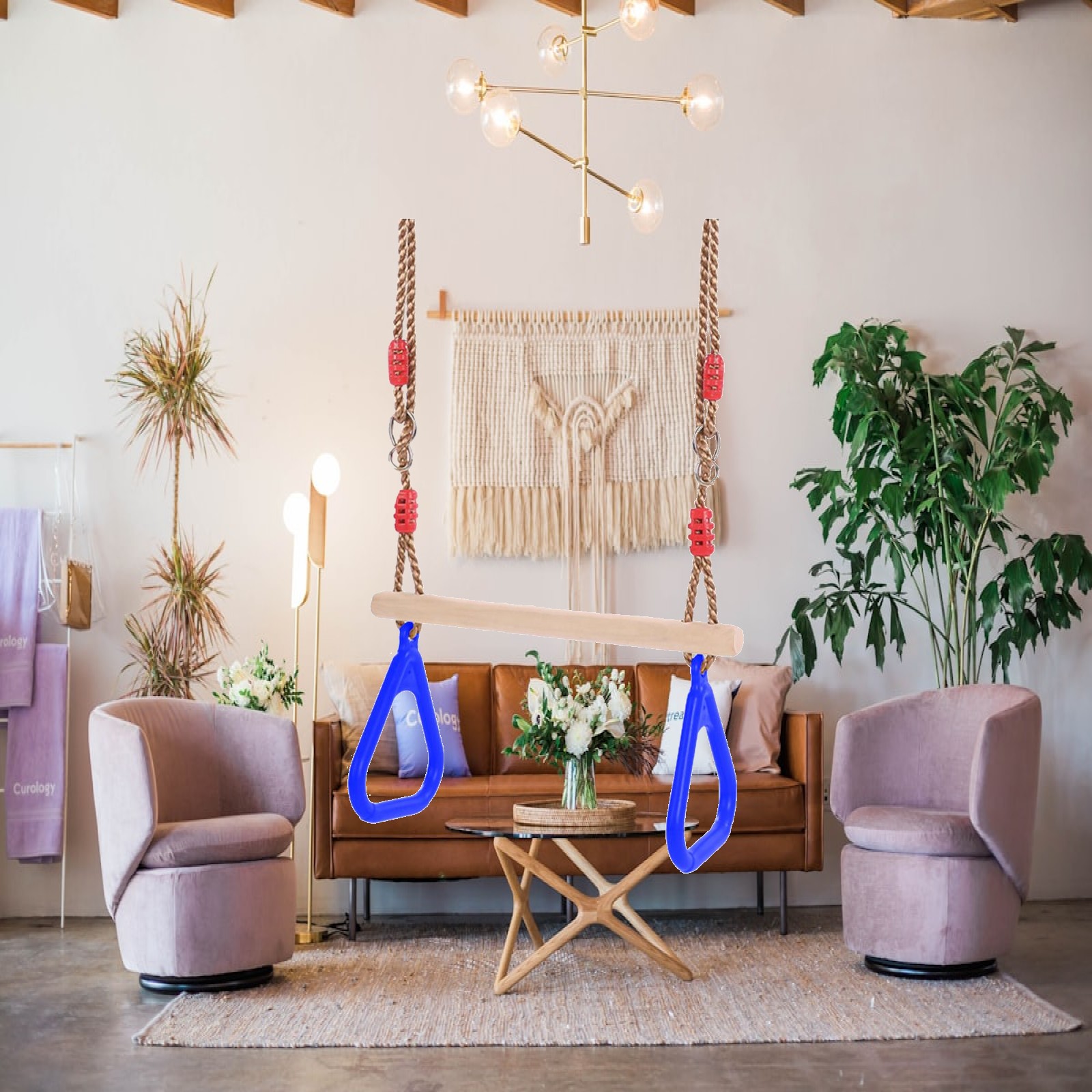Indoor Outdoor Fun Swing Sets  - Gymnastic Rings Wooden recension och pris