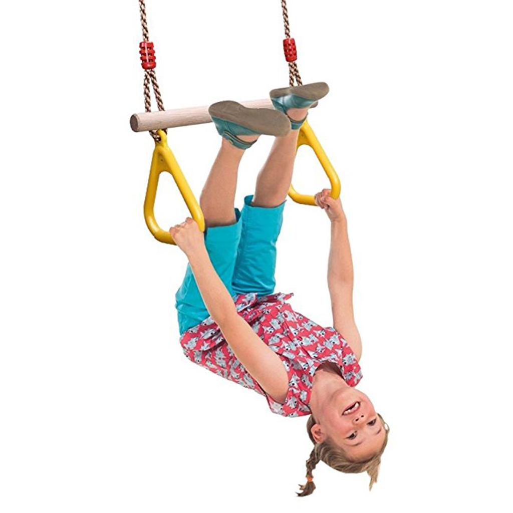 Indoor Outdoor Fun Swing Sets  - Gymnastic Rings Wooden recension och pris