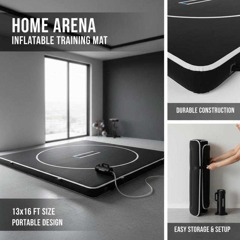 Inflatable Grappling Pad 13x13 - Home Gym Practice recension och pris