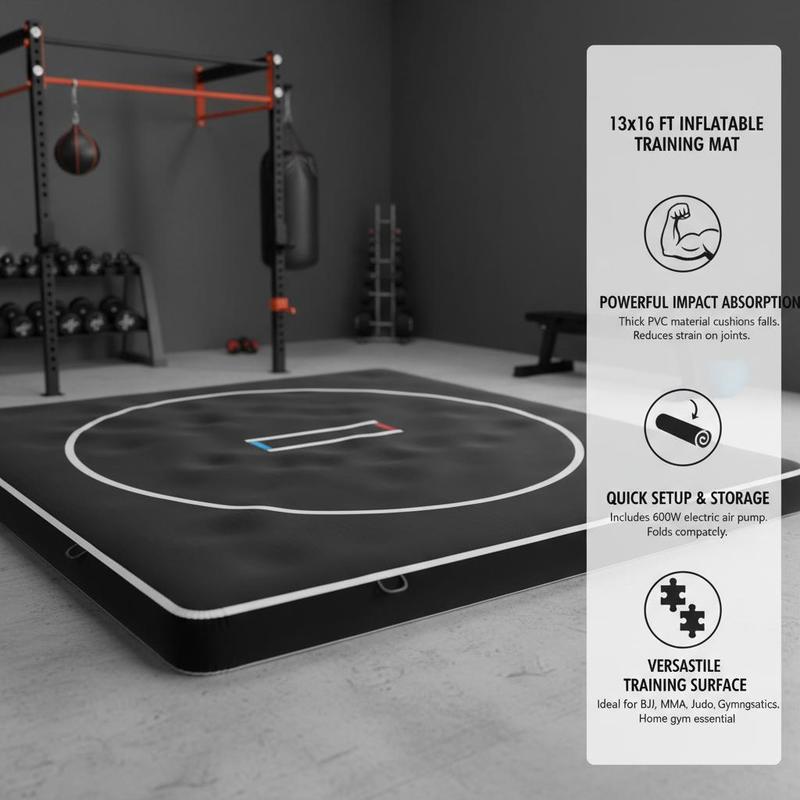 Inflatable Grappling Pad 13x13 - Home Gym Practice recension och pris