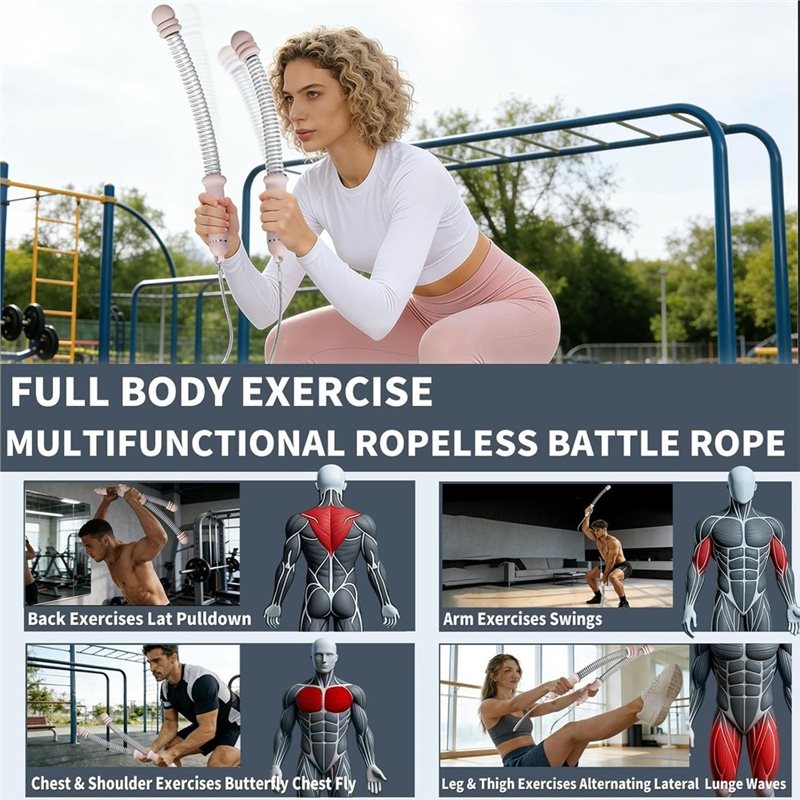 Dropship-Ropeless Battle Ropes - Battle Rope Heavy recension och pris