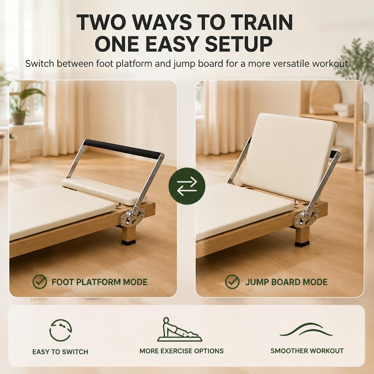 Foldable Pilates Reformer, Hom - Home Gym System recension och pris