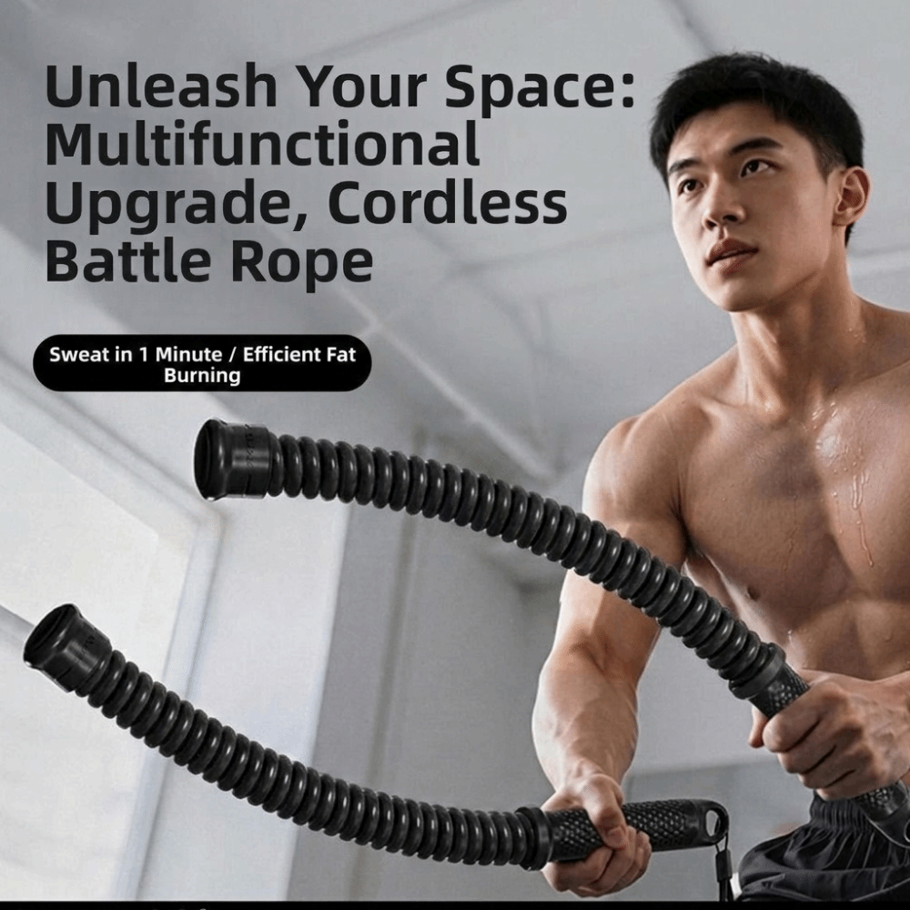 2pcs Non-Slip Handle Cordless  - Battle Rope Heavy recension och pris