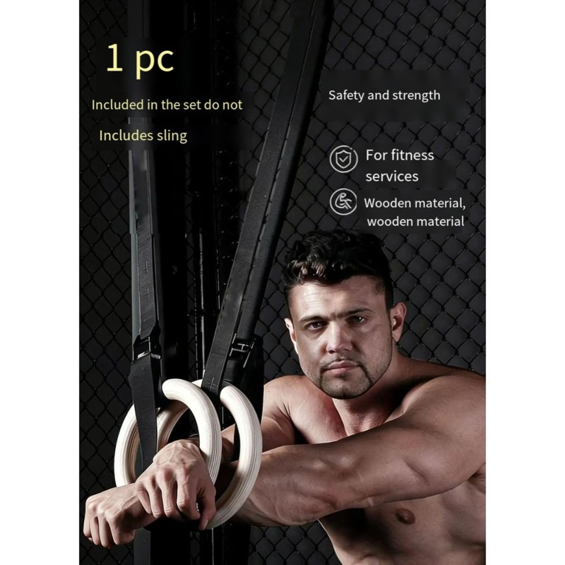 HOES-Wooden Gymnastic Rings-1  - Gymnastic Rings Wooden recension och pris