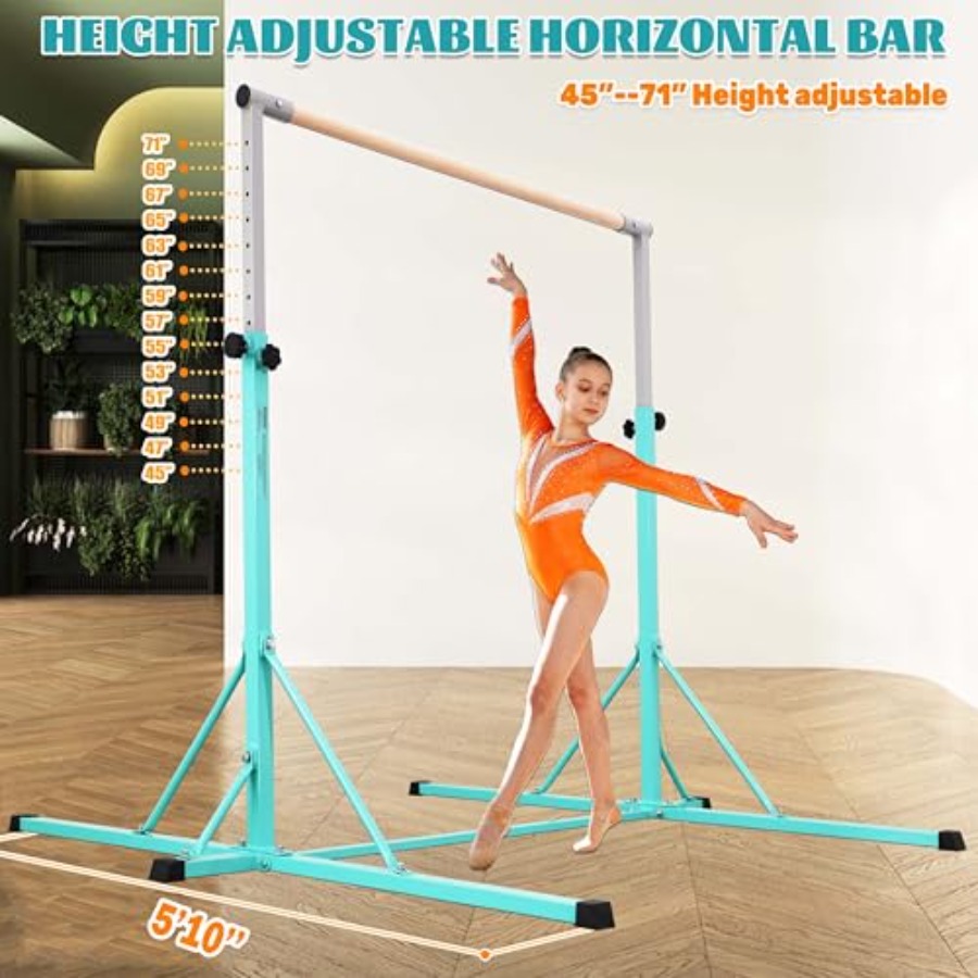 Gymnastics Bar for home gym tr - Gymnastic Rings Wooden recension och pris