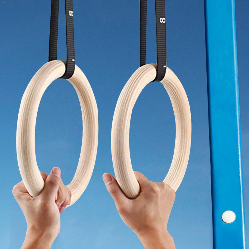 1 Piece Birch Wood Gymnastic R - Gymnastic Rings Wooden recension och pris
