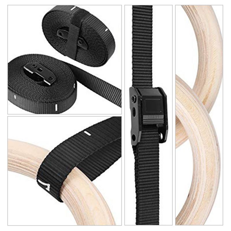 1 Piece Birch Wood Gymnastic R - Gymnastic Rings Wooden recension och pris