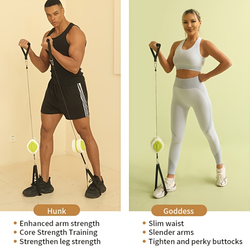 Portable Retractable Cable Tra - Home Gym System recension och pris