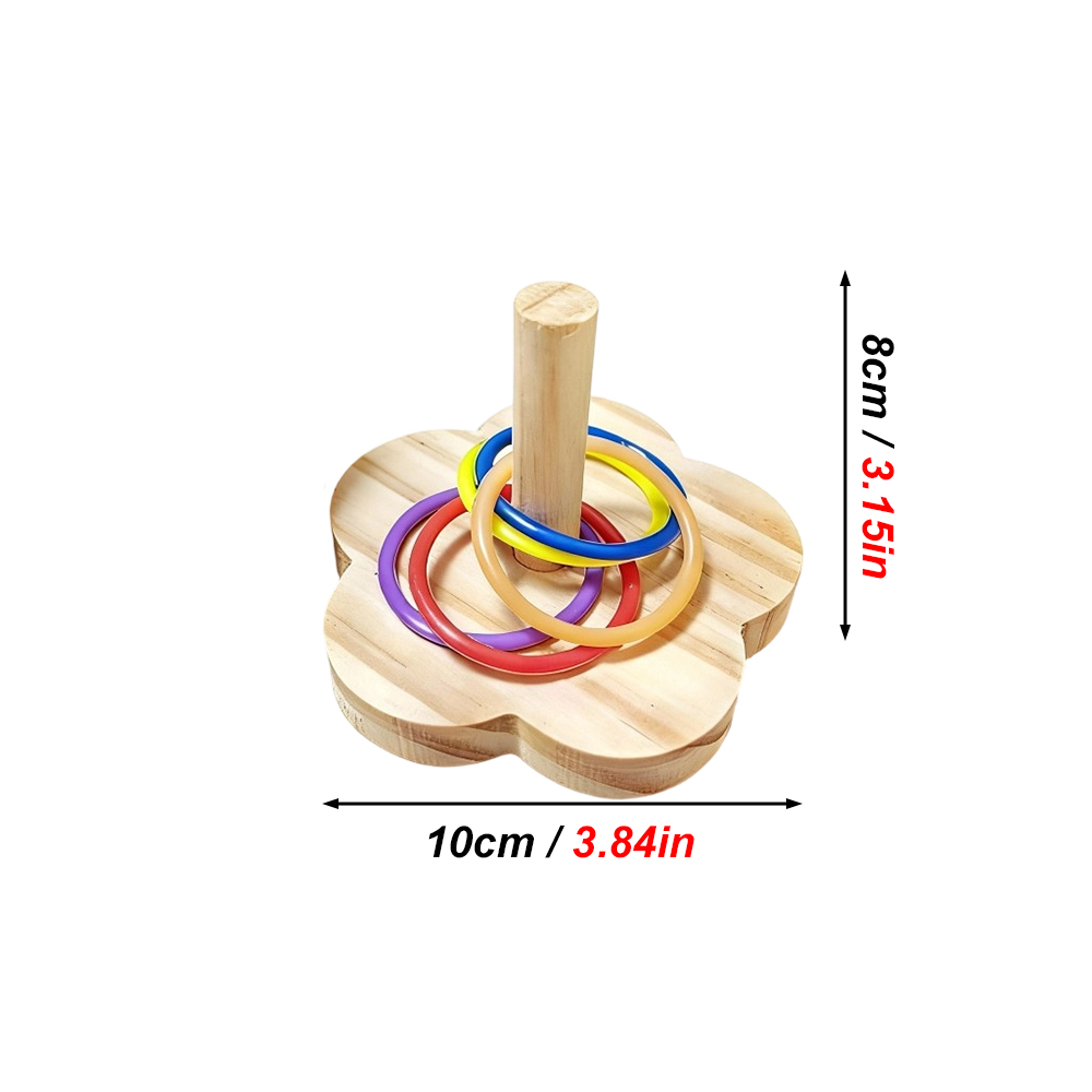 1PC Wooden Parrot Intelligence - Gymnastic Rings Wooden recension och pris