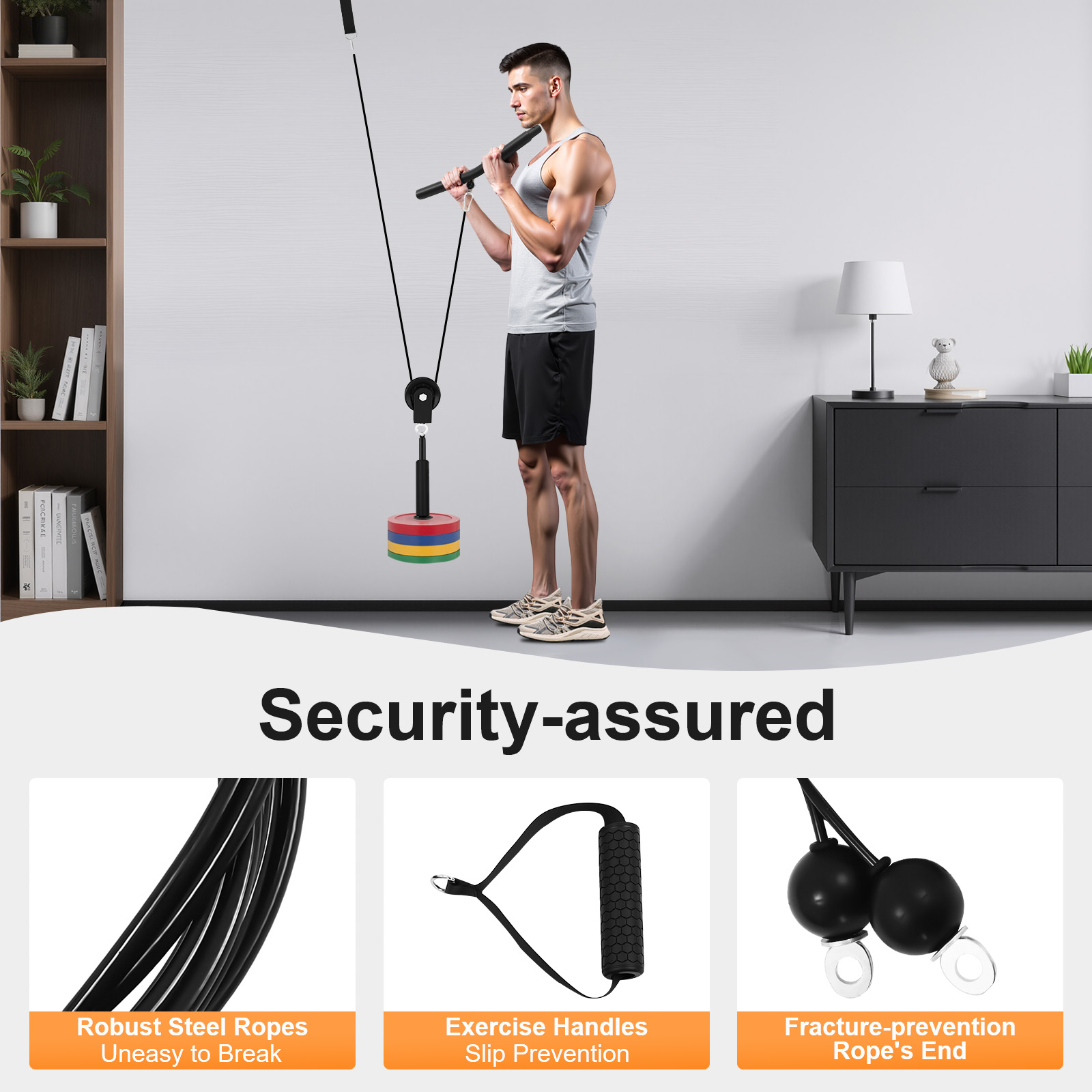 120kg Cable Pull Fitness Syste - Pulley Home Gym recension och pris