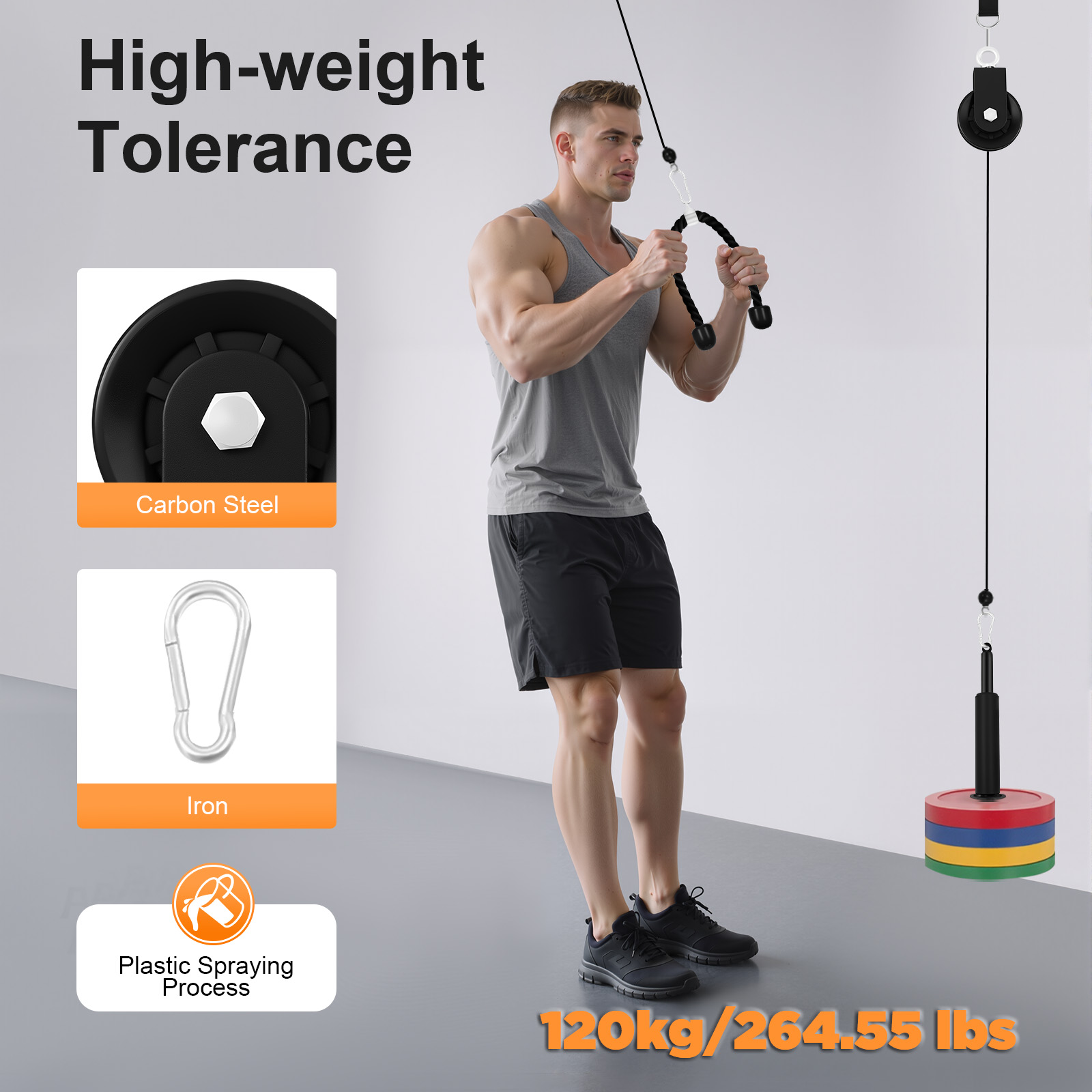 120kg Cable Pull Fitness Syste - Pulley Home Gym recension och pris