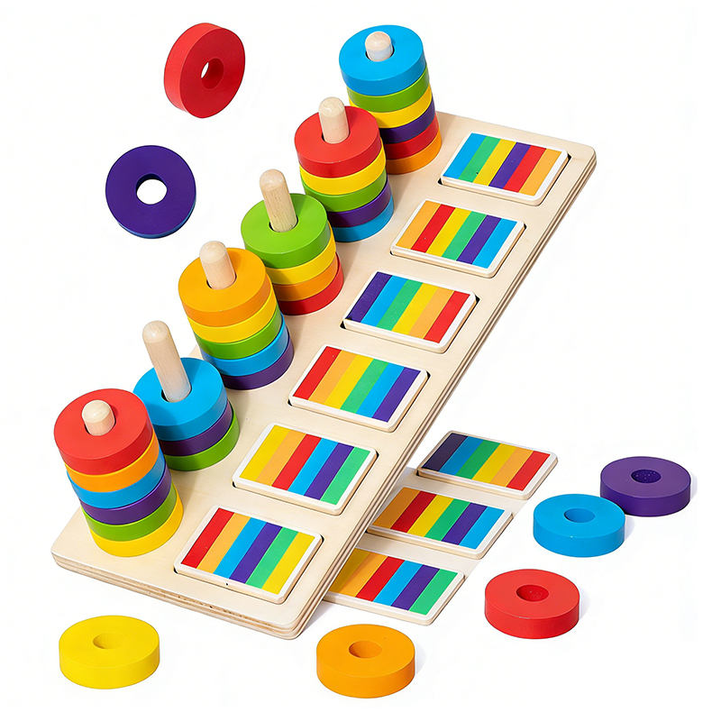 Montessori Memory Training Col - Gymnastic Rings Wooden recension och pris