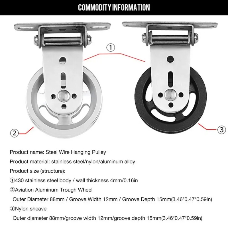 Mute Rotatable Stainless Steel - Pulley Home Gym recension och pris