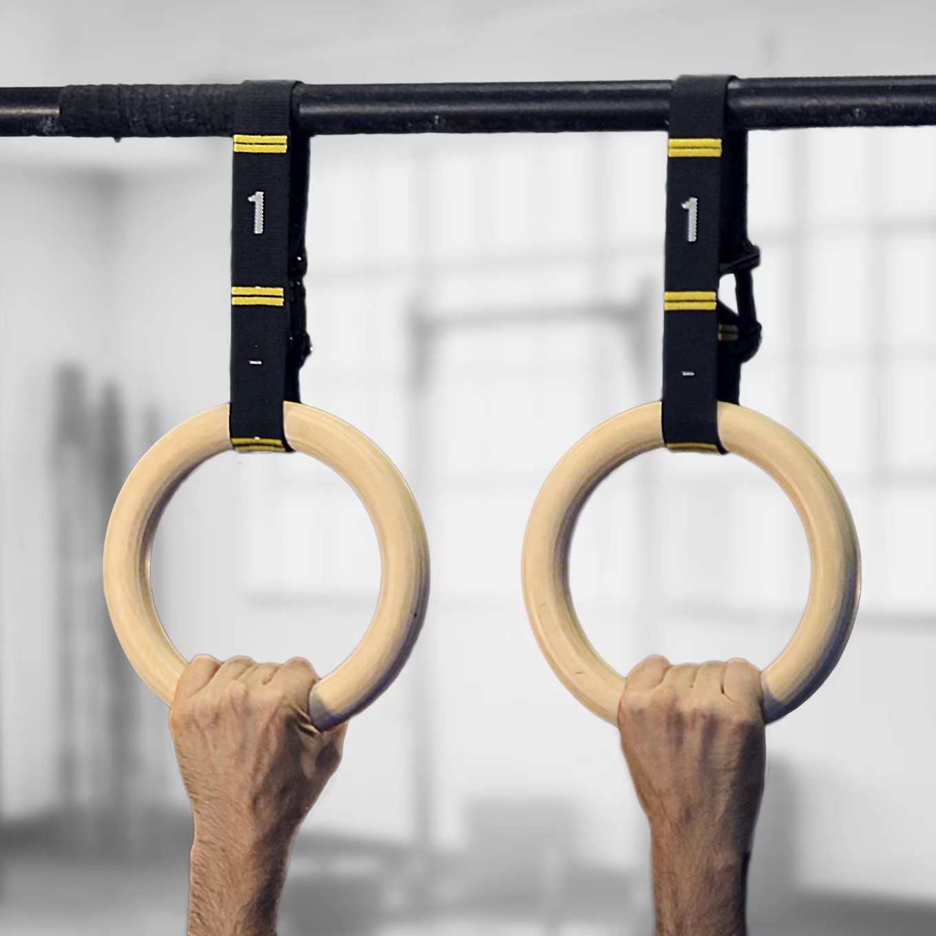 28/32mm Wood Gymnastic Rings N - Gymnastic Rings Wooden recension och pris