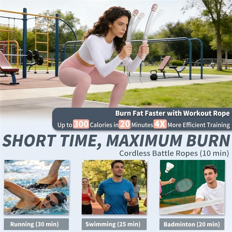 A64T-Ropeless Battle Ropes, Wo - Battle Rope Heavy recension och pris